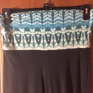 victoria secret PINK blue pattern yoga pants S